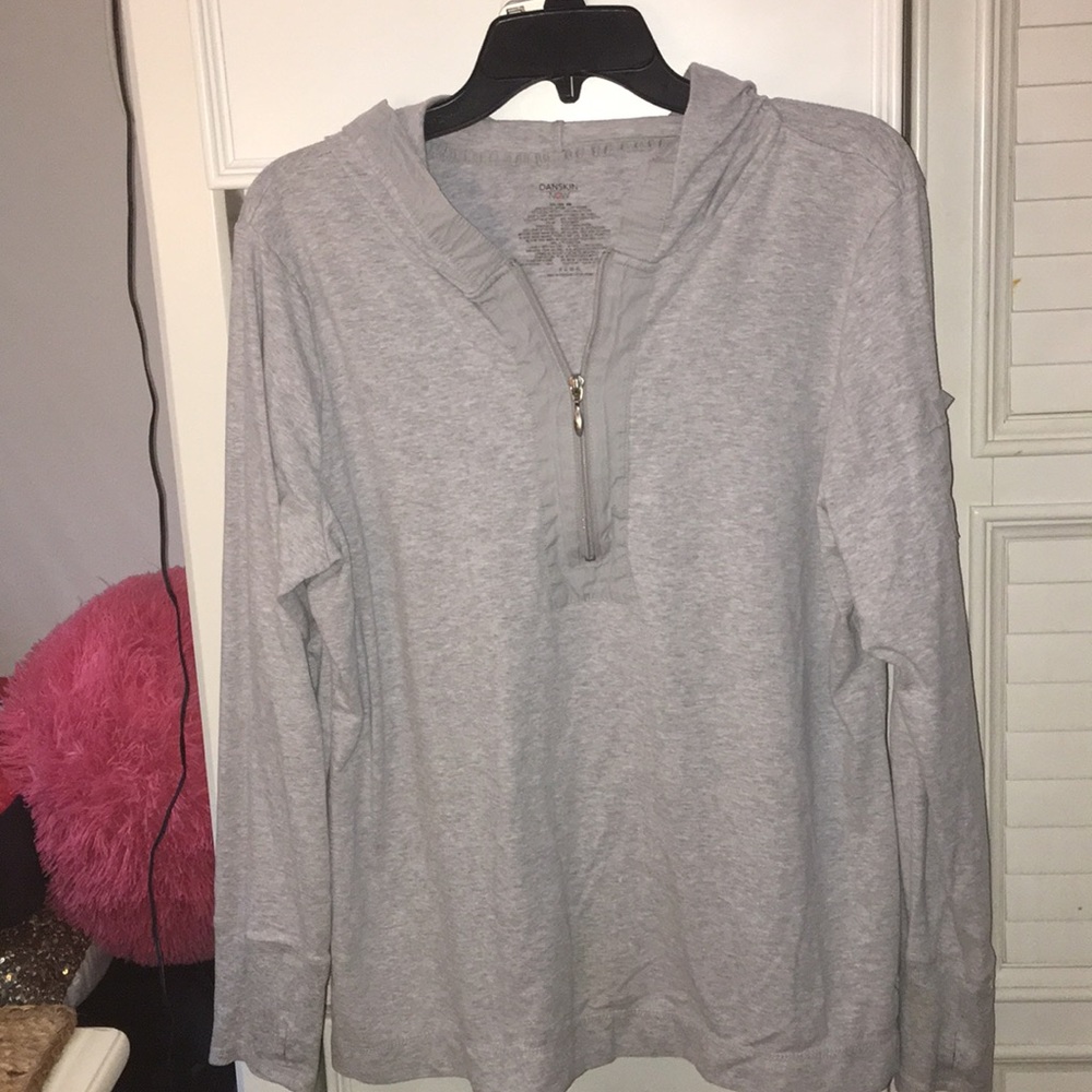 Danskin - Half Zip Up Gray Hoodie!